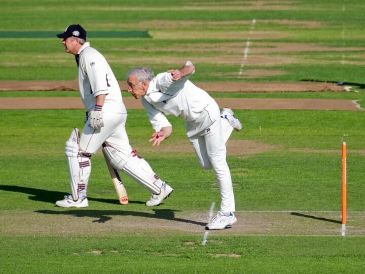 Still there are old man playing cricket